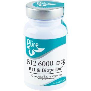 IT'S PURE Vit b12 6000 mcg  methylcobalamine diben&bioperine