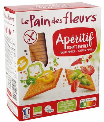 Pain Des Fleurs Aperitif crackers tomaat paprika glutenvrij bio?