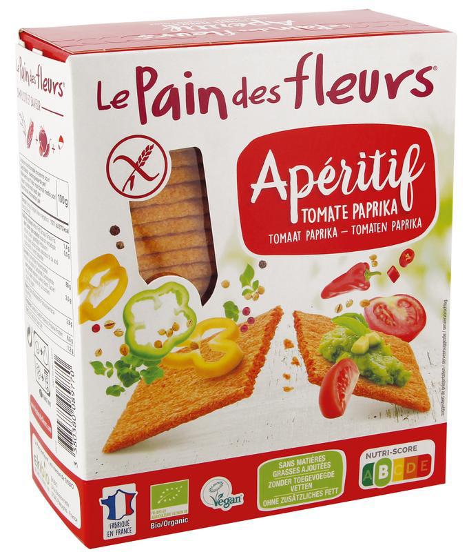 Aperitif crackers tomaat paprika glutenvrij bio?
