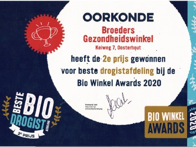 Oorkonde beste drogisterijafdeling