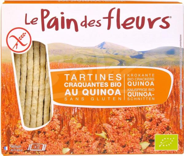 Krokante crackers quinoa glutenvrij bio