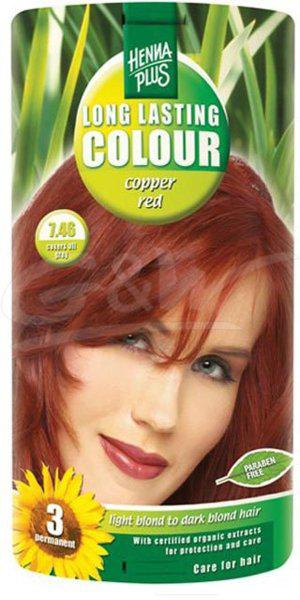 Long lasting colour 7.46 copper red