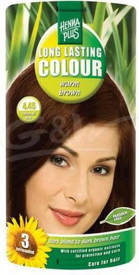 Henna Plus Long lasting colour 4.45 warm brown