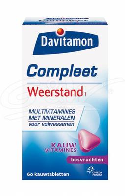 Davitamon Compleet weerstand kauwvitamines bosvruchten