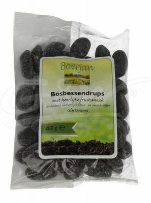 BOERJAN Bosbessen drups met vruchtensappen 200 gr