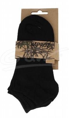Naproz Airco shortsocks bamboo 3-pak 35-38 zwart dames 3 paa