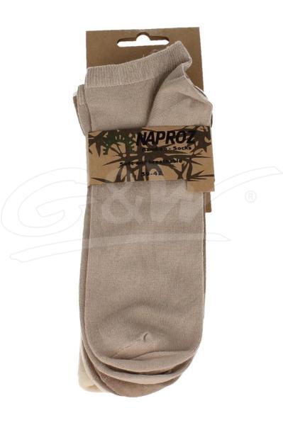Airco shortsocks bamboo 3-pak 39-42 beige heren 3 paa
