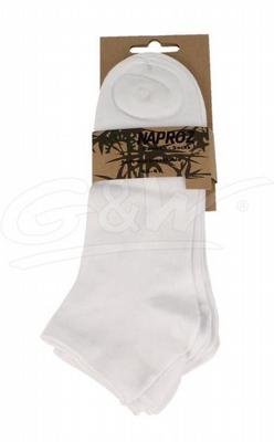 Naproz Airco shortsocks bamboo 3-pak 43-47 wit heren 3 paar