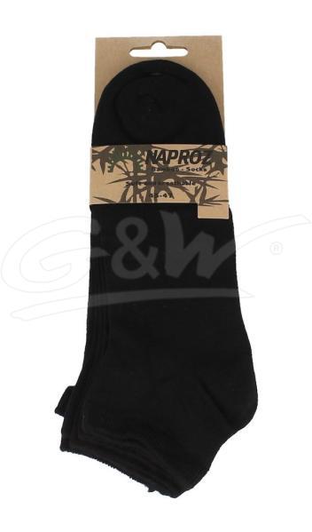 Airco shortsocks bamboo 3-pak 43-47 zwart heren 3 paa