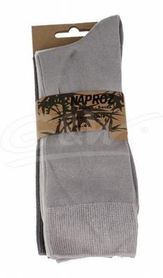 Naproz Airco sokken bamboo 3-pak 43-47 licht grijs heren 3 p