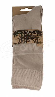 Naproz Airco sokken bamboo 3-pak 43-47 beige heren 3 paar 43