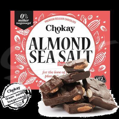 Tablet dark/almond/seasalt 105 gr