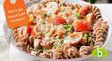 Provençaalse pasta met zalm, tomaat en lente-ui