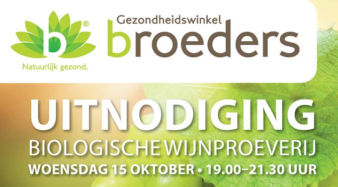 Biologische wijnproeverij!