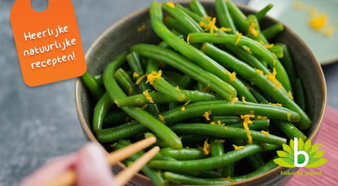 Recept: Sperziebonen in sinaasappel-gemberdressing