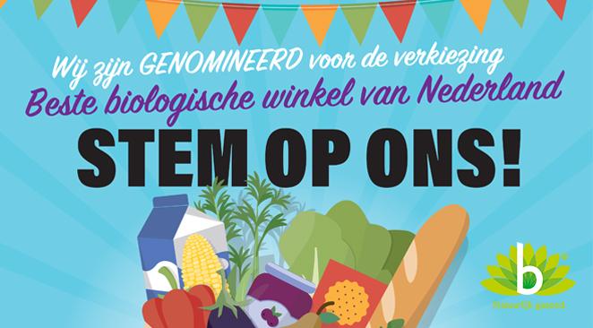 Broeders Gezondheidswinkel maakt kans op prijs Beste Biowinkel 2018
